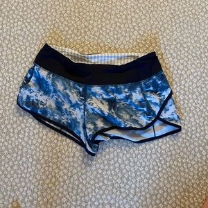 Lululemon speed up shorts. Lulu size 6. Comparable to small/medium